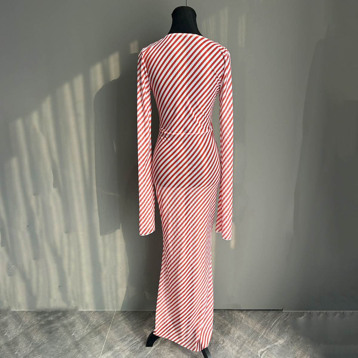 Fashion Chiffon Stripe 1Pcs Cover Ups Bikini Maxi Dress Womens Bathing Suit